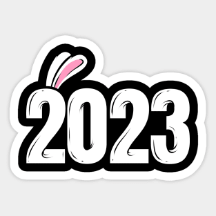 2023 With Rabbit Ears - Chinese New Year Sticker